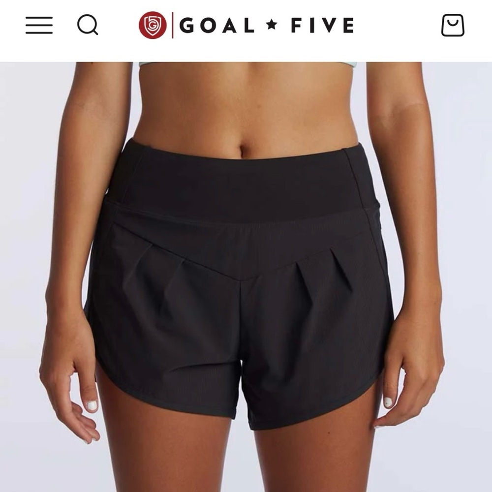 Goal Five Sheva Women's High Rise Running Shorts - Black, size L